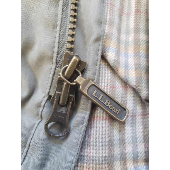 Vintage L.L. Bean Mens XXL Primaloft Flannel Lined Green Barn Chore Field Jacket - Picture 11 of 16